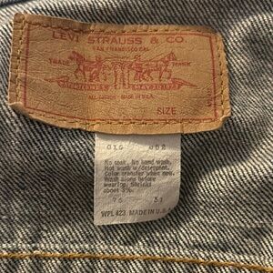 Levis trucker jacket made in the USA